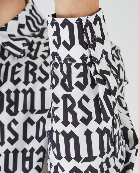  베르사체 롱 슬리브 프린트 셔츠 77GAL2R0 NS469 L02 NERO BIANCO - VERSACE