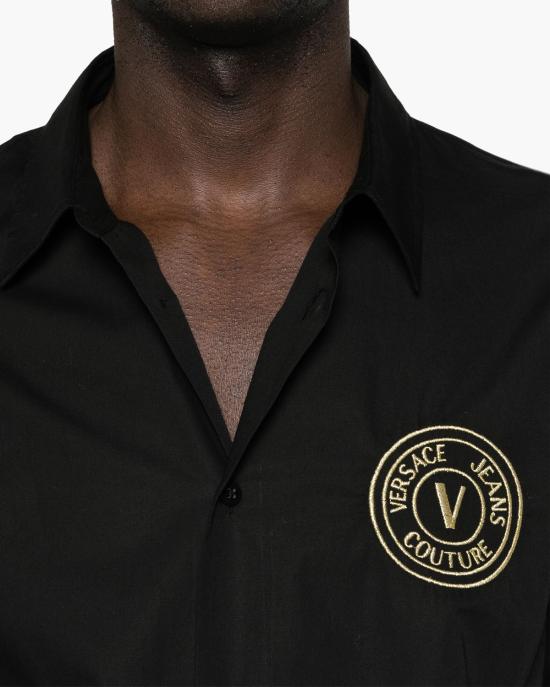  베르사체 긴팔 셔츠 77GALYS2 CN002 899 NERO ORO - VERSACE