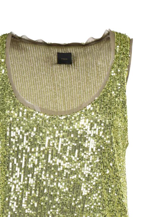 26SS 핑코 긴팔 티셔츠 107743 A3NFS69 Citron yellow - PINKO