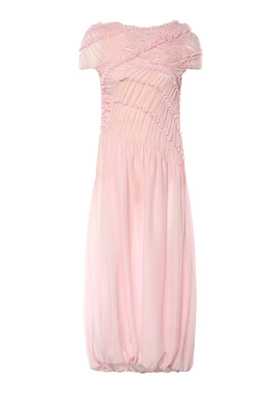 26SS 마그다뷰트림 미디 원피스 317526 PINK