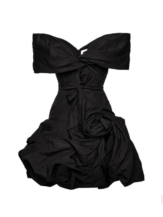 26SS 마그다뷰트림 미디 원피스 219526 BLACK