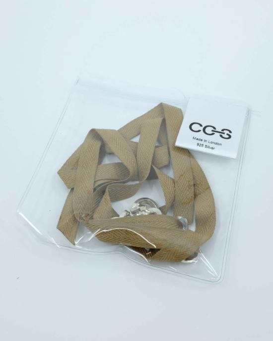  씨씨 스테딩 네크리스 CC 스테딩 스털링 실버 코일 체인 그로스그레인 목걸이 - CC-STEDING