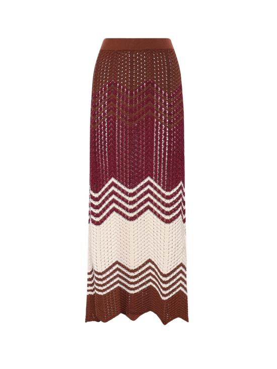 26SS 아켑 롱 스커트 GOKD13082 BURGUNDY