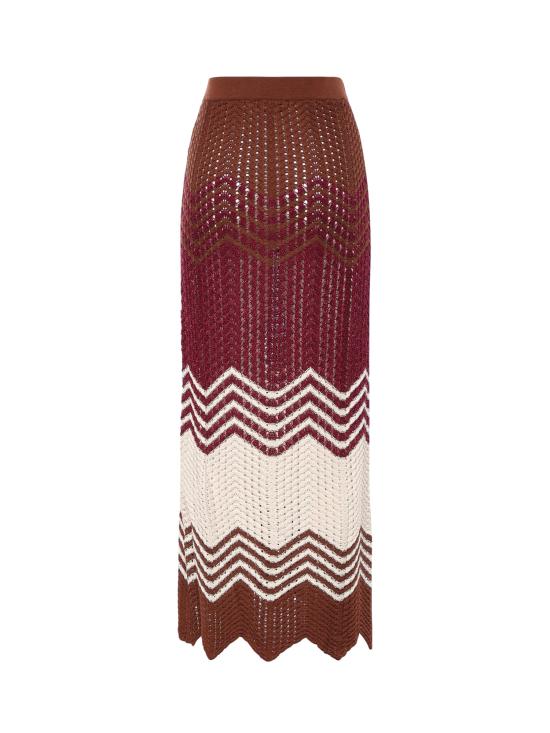 26SS 아켑 롱 스커트 GOKD13082 BURGUNDY - AKEP