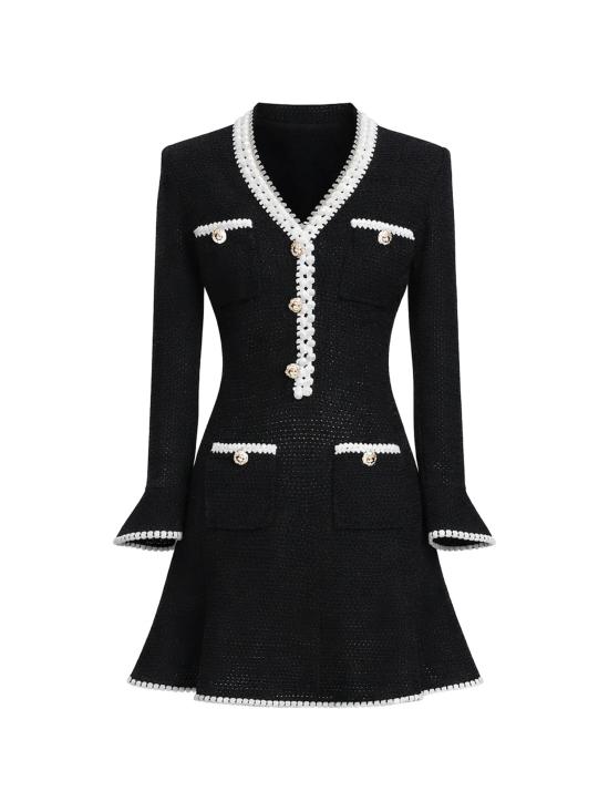 26SS 셀프 포트레이트 미디 원피스 SS26 086SAB BLACK