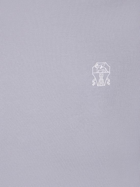 26SS 브루넬로 쿠치넬리 코튼 저지 크루넥 티셔츠 M0B138440 CKL13 Blue - BRUNELLO CUCINELLI