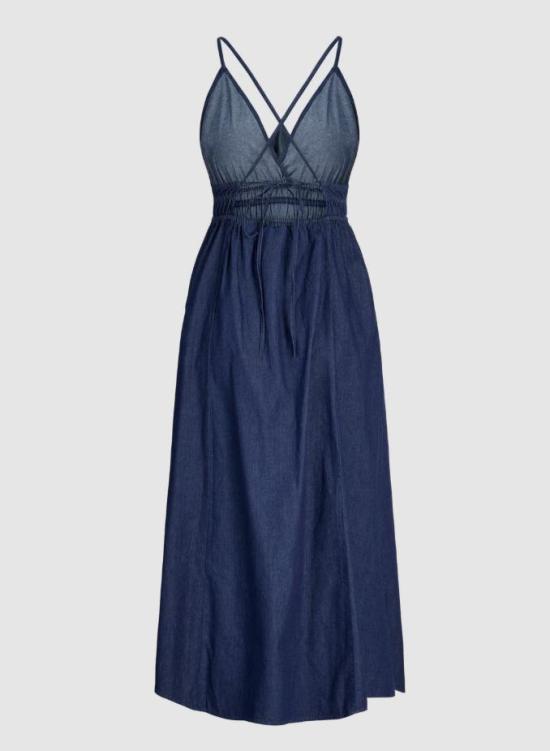 26SS 제이 제이 엑스 엑스 미디 원피스 12287864 DARK BLUE DENIM - JJXX