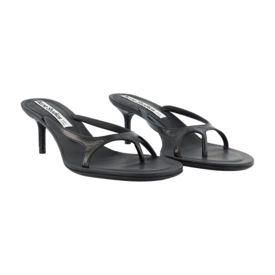 26FW 아크네 스튜디오 키튼 힐 샌들 AD0793 900 black - ACNE STUDIOS