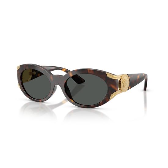 26SS 베르사체 선글라스 0Ve4503u 타원형 호피무늬 - VERSACE