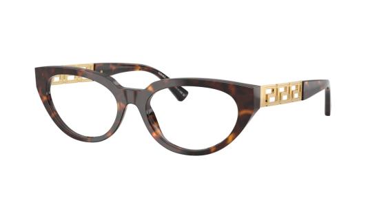 26SS 베르사체 안경 0Ve3383 호피무늬 캣아이 - VERSACE