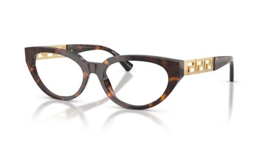 26SS 베르사체 안경 0Ve3383 호피무늬 캣아이 - VERSACE