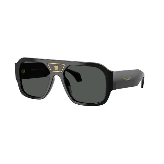 26SS 베르사체 선글라스 0Ve4508u 오버사이즈 스퀘어 프레임 - VERSACE
