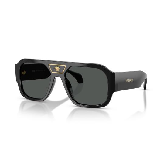 26SS 베르사체 선글라스 0Ve4508u 오버사이즈 스퀘어 프레임 - VERSACE
