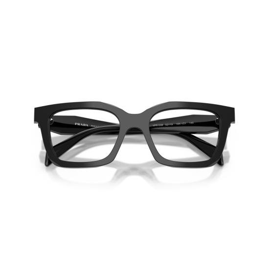 26SS 프라다 선글라스 0Pr C08v 직사각형 검정색 아세테이트 안경 - PRADA