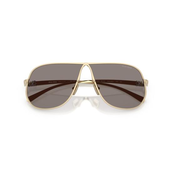 26SS 미우미우 선글라스 0Mu A56s 골드 에비에이터 - MIU MIU