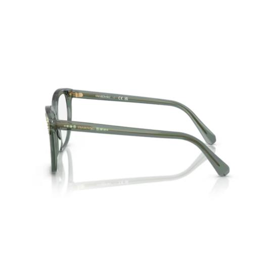 26SS 스와로브스키 선글라스 0Sk2033 반투명 녹색 아세테이트 사각 안경 - SWAROVSKI