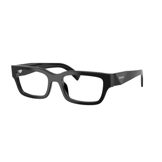 26SS 프라다 선글라스 0Pr C02v 직사각형 블랙 아세테이트 - PRADA