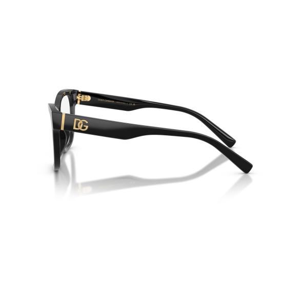 26SS 돌체앤가바나 선글라스 0Dg3430 유광 블랙 사각 프레임 안경 - DOLCE & GABBANA