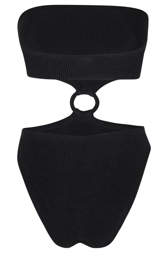 25SS 훈자 지 비치웨어 JERRY 096 Black - HUNZA G