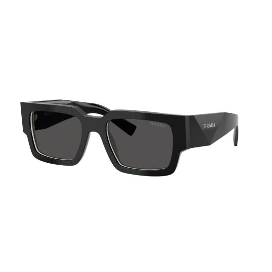 26SS 프라다 선글라스 0Pr B17s 직사각형 블랙 아세테이트 - PRADA