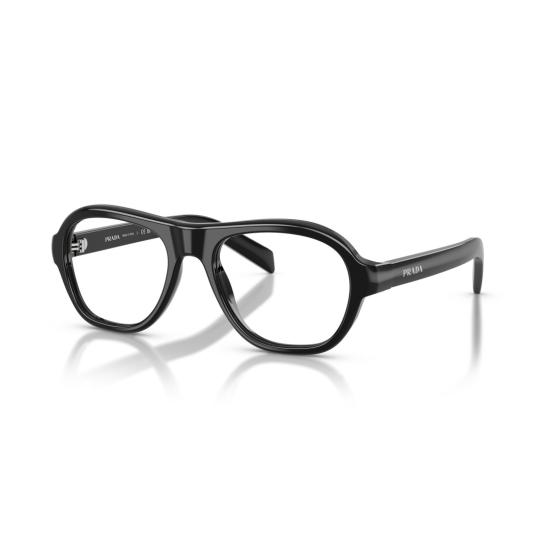 26SS 프라다 안경 0Pr C12v 오버사이즈 직사각형 블랙 아세테이트 - PRADA