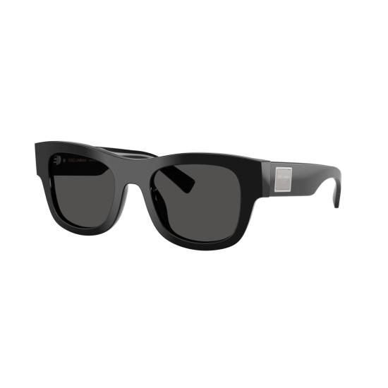 26SS 돌체앤가바나 선글라스 0Dg4509 볼드한 직사각형 블랙 아세테이트 - DOLCE & GABBANA
