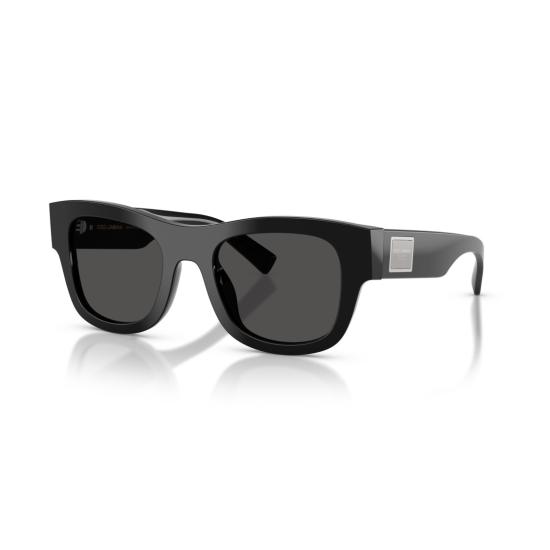 26SS 돌체앤가바나 선글라스 0Dg4509 볼드한 직사각형 블랙 아세테이트 - DOLCE & GABBANA