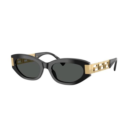 26SS 베르사체 선글라스 0Ve4501 블랙 아세테이트 롱캣아이 - VERSACE