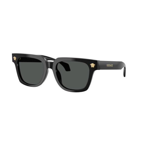 26SS 베르사체 선글라스 0Ve4510u 직사각형 블랙 아세테이트 - VERSACE