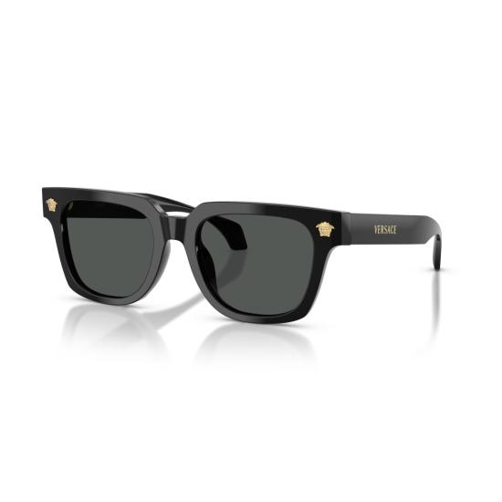 26SS 베르사체 선글라스 0Ve4510u 직사각형 블랙 아세테이트 - VERSACE