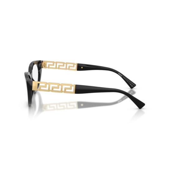 26SS 베르사체 선글라스 0Ve3383 골드 디테일 템플이 있는 캣아이 - VERSACE