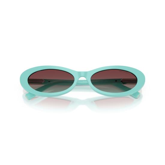 26SS 티파니앤코 선글라스 0Tf4250 타원형 아세테이트  (라이트 터쿼이즈 색상) - TIFFANY & CO