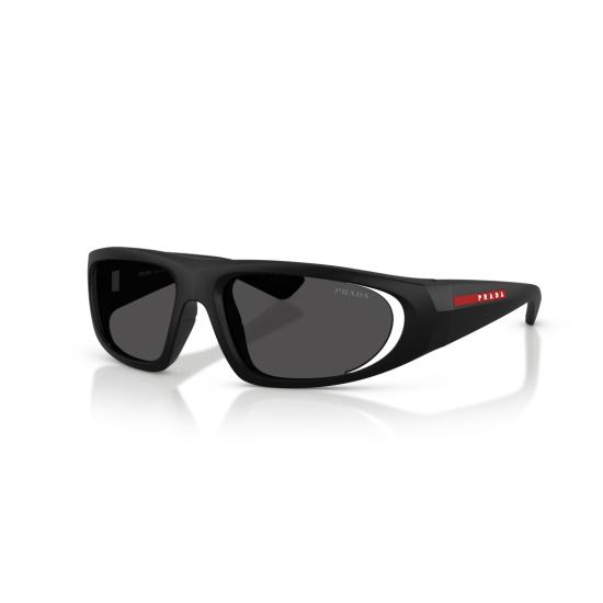 26SS 프라다 선글라스 0Ps B03s 랩어라운드 디자인 블랙 - PRADA