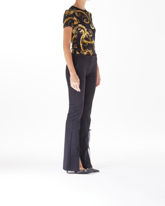  베르사체 스트레이트 팬츠 77HAA115 N0394 899 black NERO - VERSACE