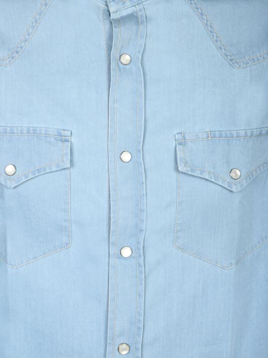 26SS 브루넬로 쿠치넬리 셔츠 MR6834008 CEI28 Blue - BRUNELLO CUCINELLI