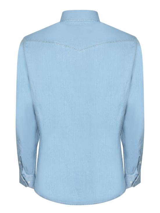 26SS 브루넬로 쿠치넬리 셔츠 MR6834008 CEI28 Blue - BRUNELLO CUCINELLI