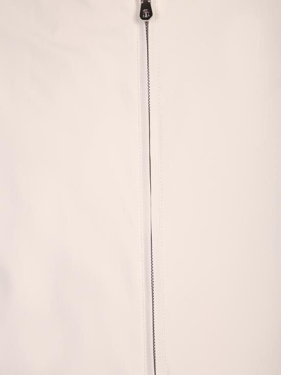 26SS 브루넬로 쿠치넬리 폴딩 후드 본디드 나일론 블루종 MZ4266525 C1849 White - BRUNELLO CUCINELLI