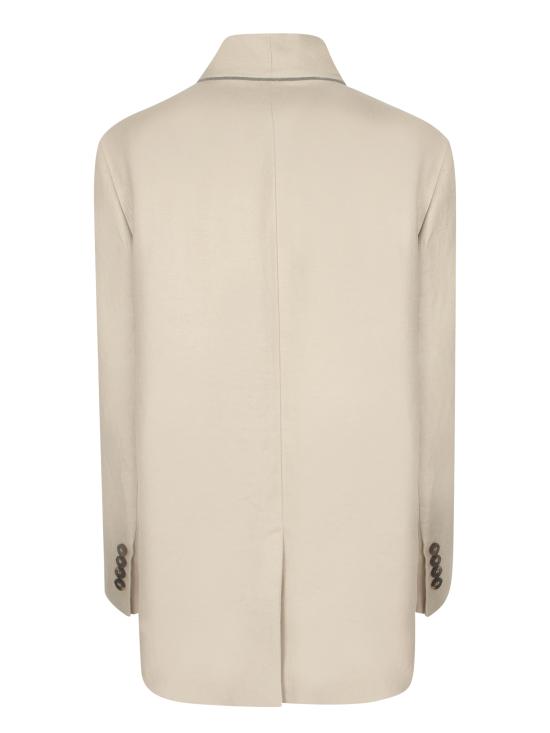 26SS 브루넬로 쿠치넬리 리넨 재킷 MH5277487 C9272 White - BRUNELLO CUCINELLI