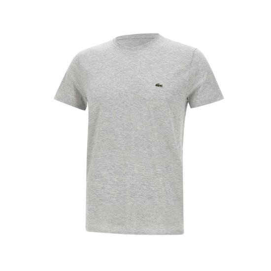 26SS 라코스테 피마 코튼 저지 크루넥 티셔츠 TH6709CCA GRAY DOM - LACOSTE