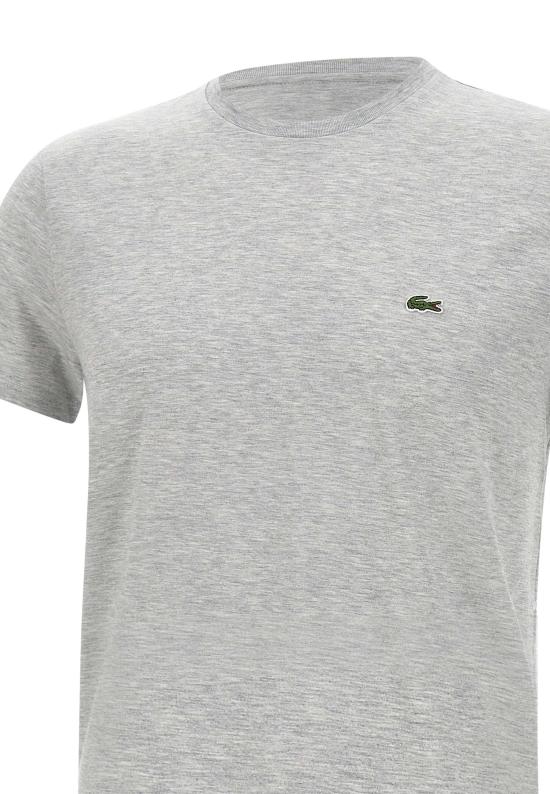 26SS 라코스테 피마 코튼 저지 크루넥 티셔츠 TH6709CCA GRAY DOM - LACOSTE