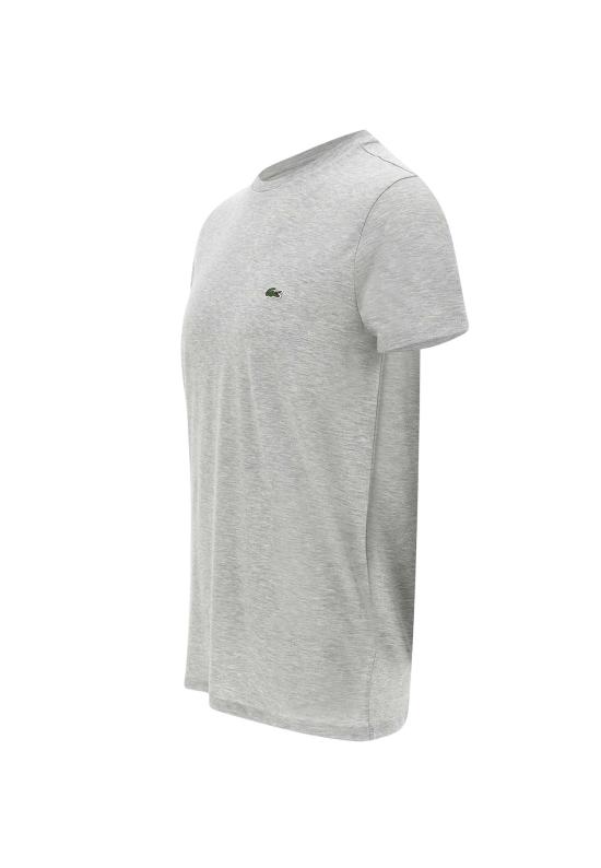 26SS 라코스테 피마 코튼 저지 크루넥 티셔츠 TH6709CCA GRAY DOM - LACOSTE