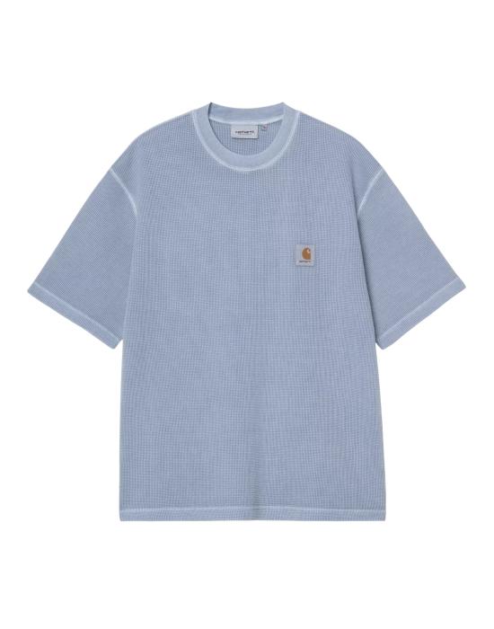 26SS 칼하트 WIP 숏슬리브 넬슨 와플 티셔츠 I036185 3HXGD GENTLE BLUE DOM