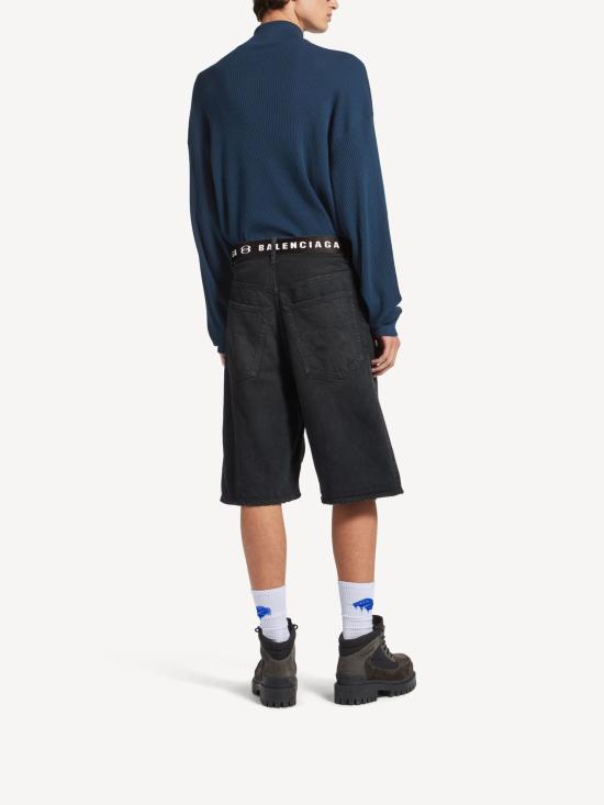 26SS 발렌시아가 숏팬츠 871361 TQW562279 Nero - BALENCIAGA