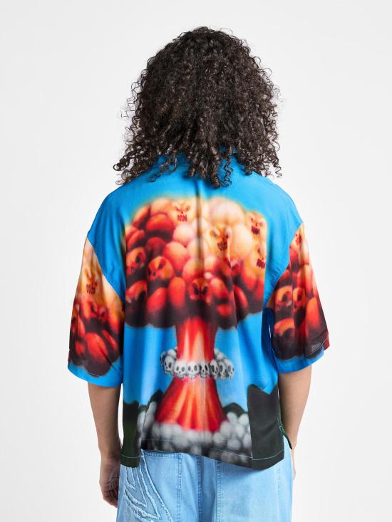 26SS 브레인데드 셔츠 P26T11004919 BLUE MULTI Blue - BRAIN DEAD