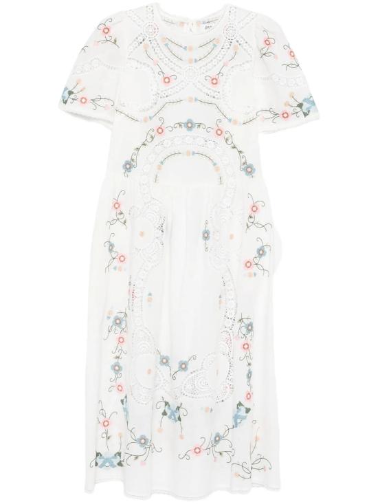 26SS DREAM CATCHER 미디 원피스 D286XW58 WHITE Bianco