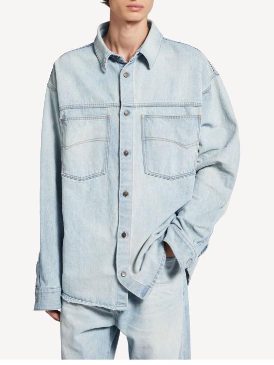 26SS 발렌시아가 셔츠 868318 TDW144200 Azzurro - BALENCIAGA