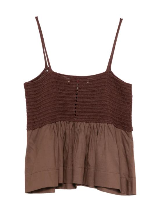 26SS 주카 민소매 티셔츠 J4311012 112T183 Brown - JUCCA