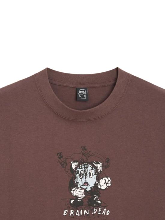 26SS 브레인데드 반팔 티셔츠 P26T00005057 BERRY BROWN - BRAIN DEAD