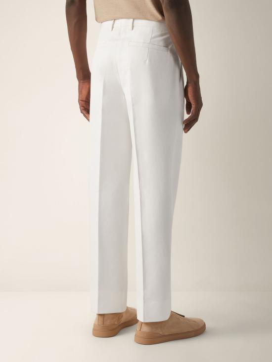 26SS 에르메네질도제냐 스트레이트 팬츠 UHI05A3 TP45N01 White - ERMENEGILDO ZEGNA