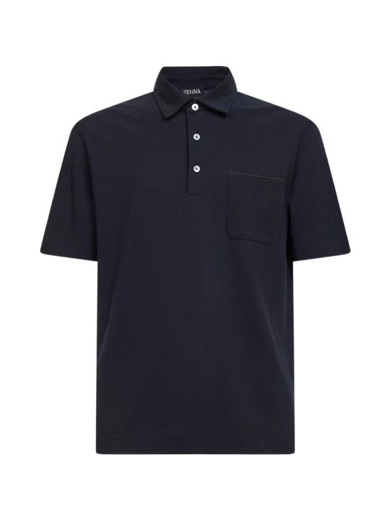 26SS 에르메네질도제냐 폴로 티셔츠 UH392A3 H752B09 Nero